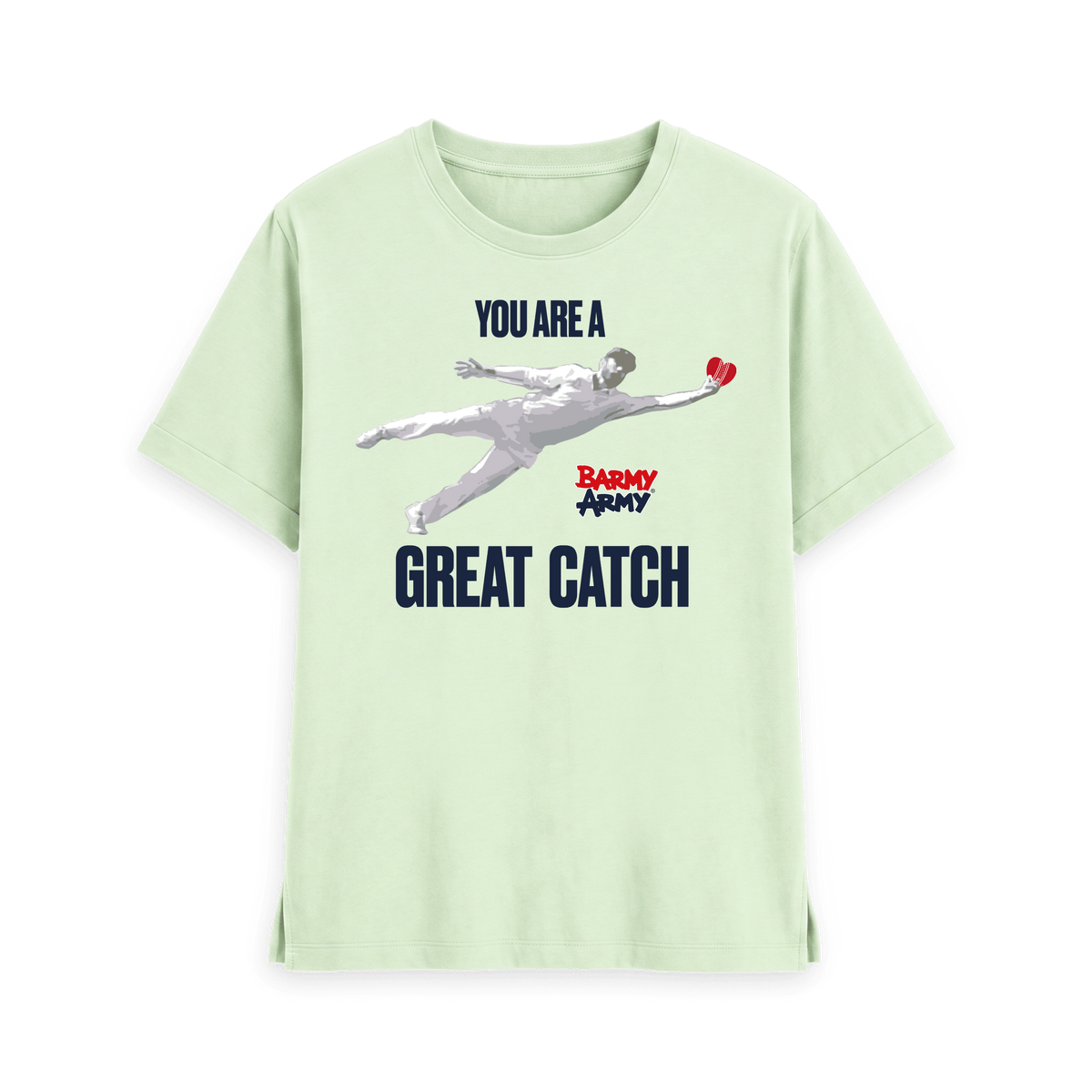 Pastel Green Printed T-shirt Front