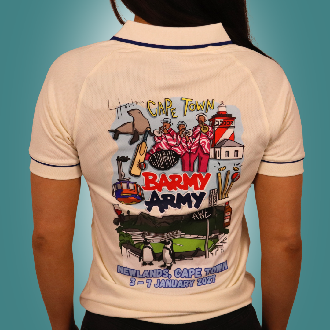 Admiral 2005 x Barmy Army South Africa Cape Town Polo - White