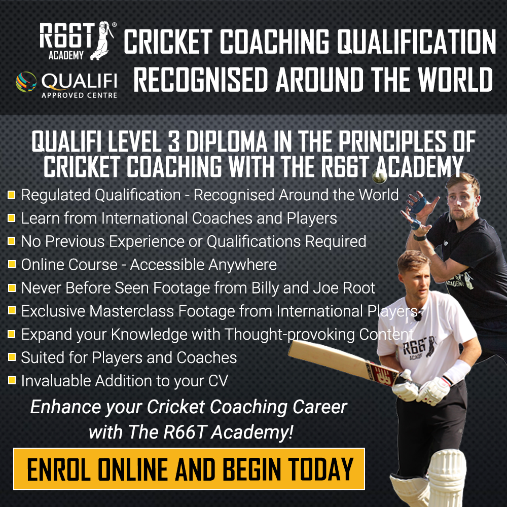 R66T Academy Level 3 Diploma in the Principles of Cricket Coaching