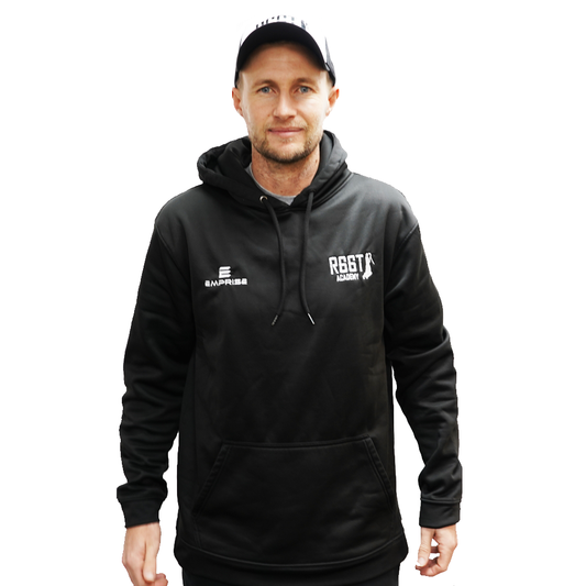 R66T Academy Kids Black Cricket Hoodie