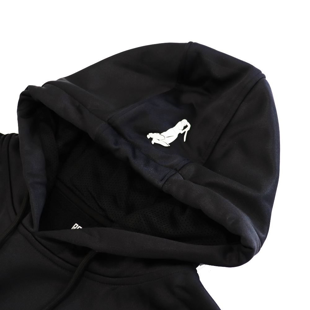 R66T Academy Kids Black Cricket Hoodie