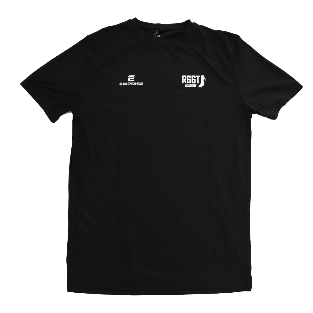 R66T Academy Kids Black Cricket T-Shirt