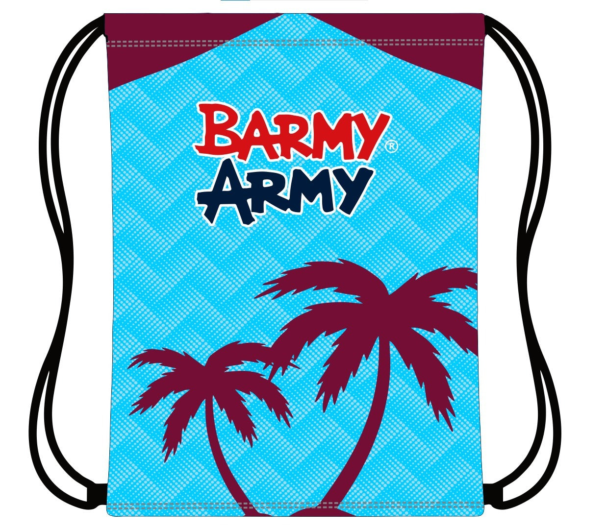 PRE-SALE: Barmy Army WI Tour 24 Palm Drawstring Bag