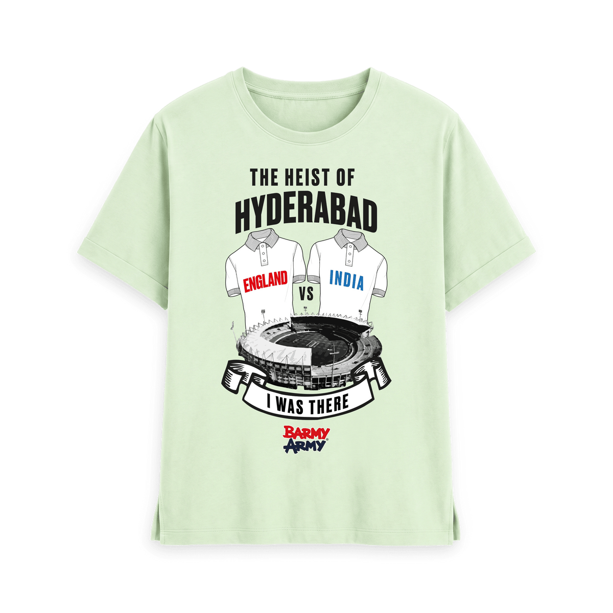 Pastel Green Printed T-shirt Front