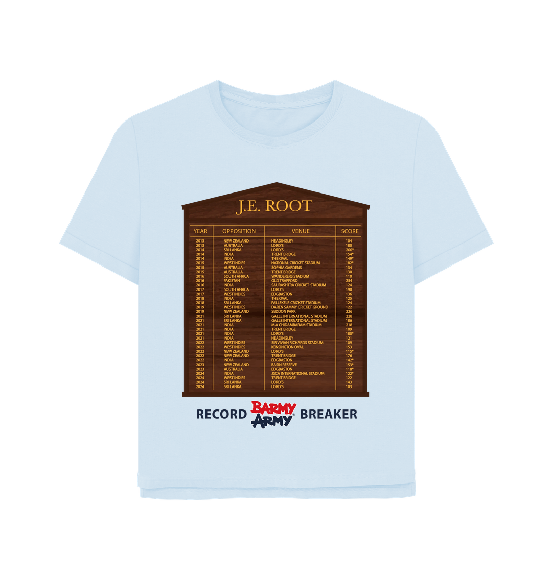 Sky Blue Barmy Army ROOT Honours Board Tee - Ladies