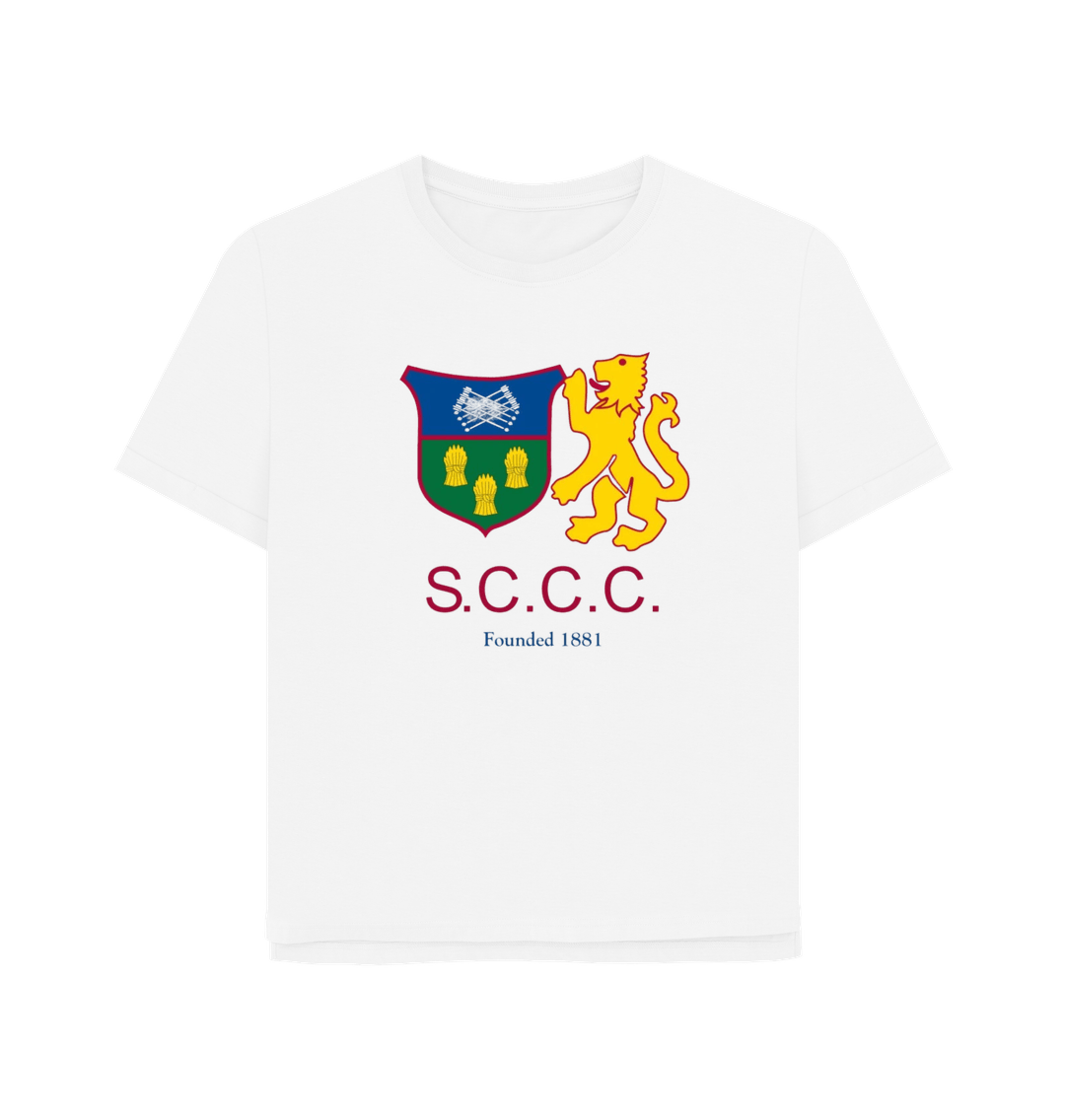 White SCCC Supporters Tee - Ladies