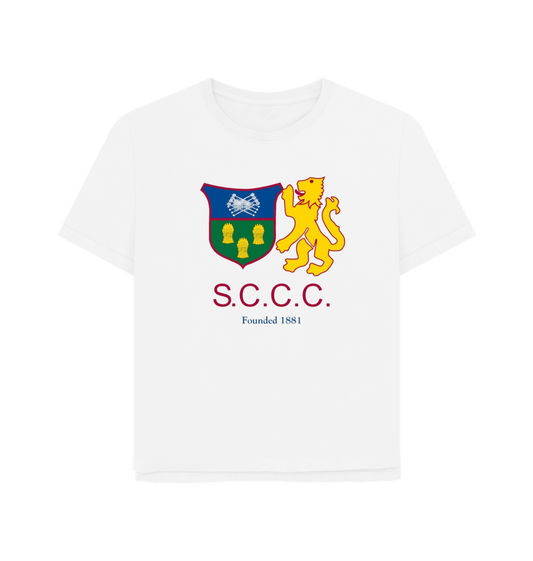 White SCCC Supporters Tee - Ladies