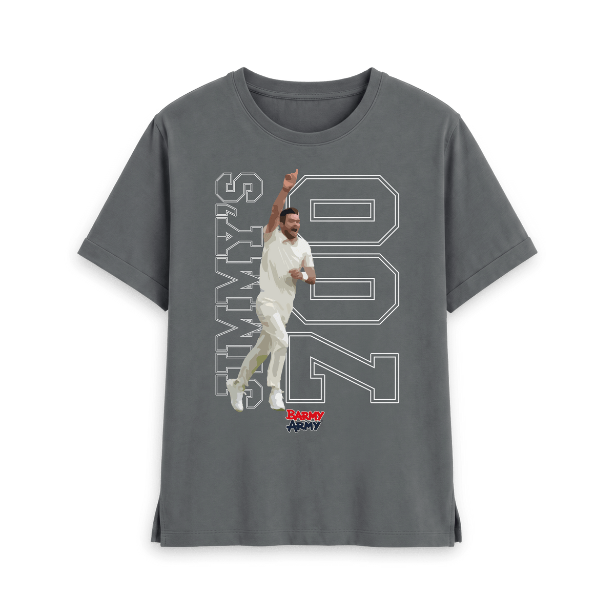 Slate Grey Printed T-shirt Front