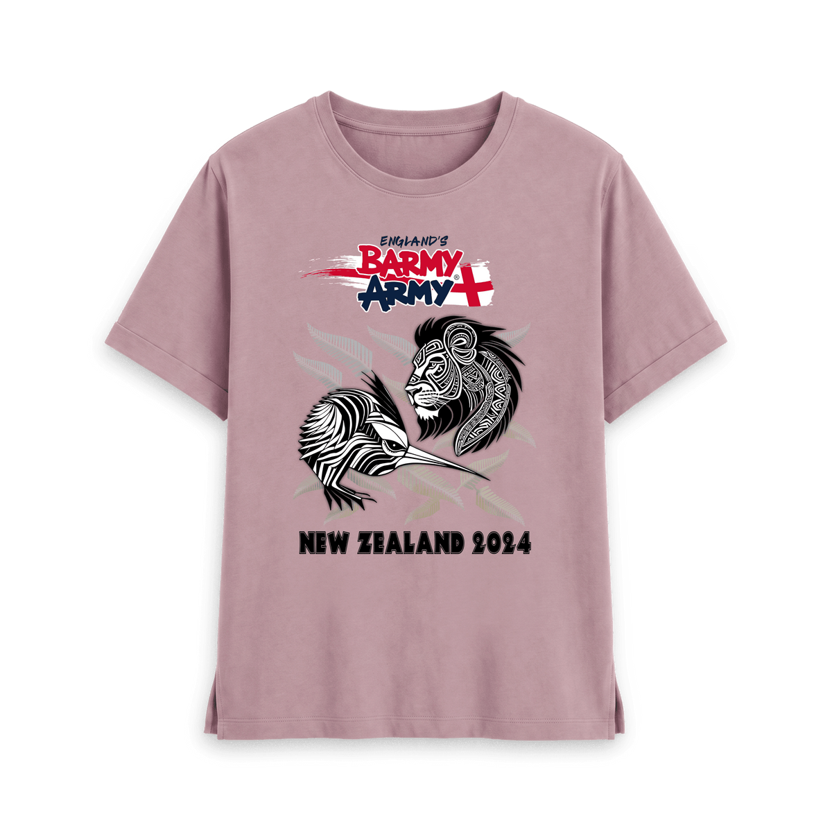 Mauve Printed T-shirt Front