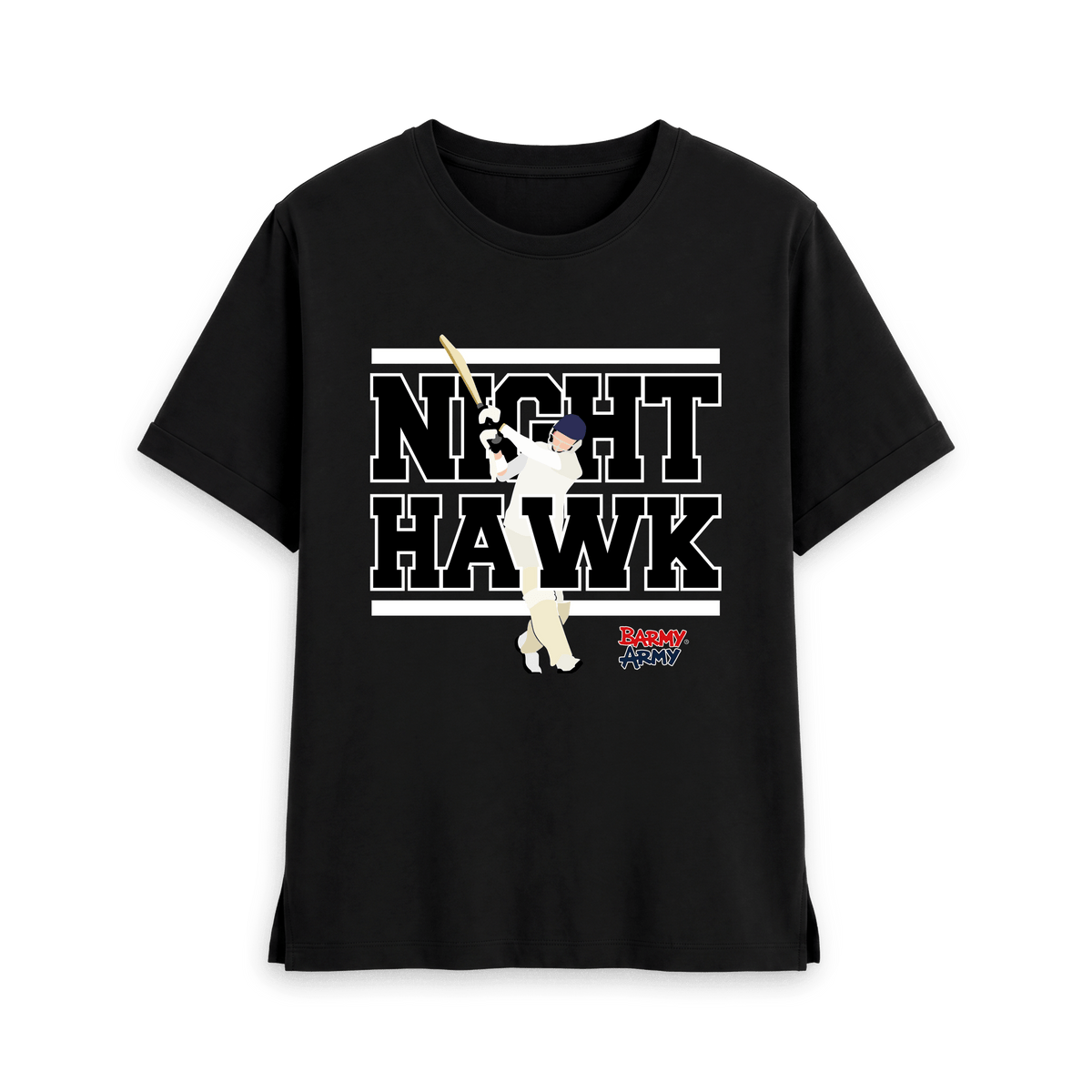 Black Printed T-shirt Front