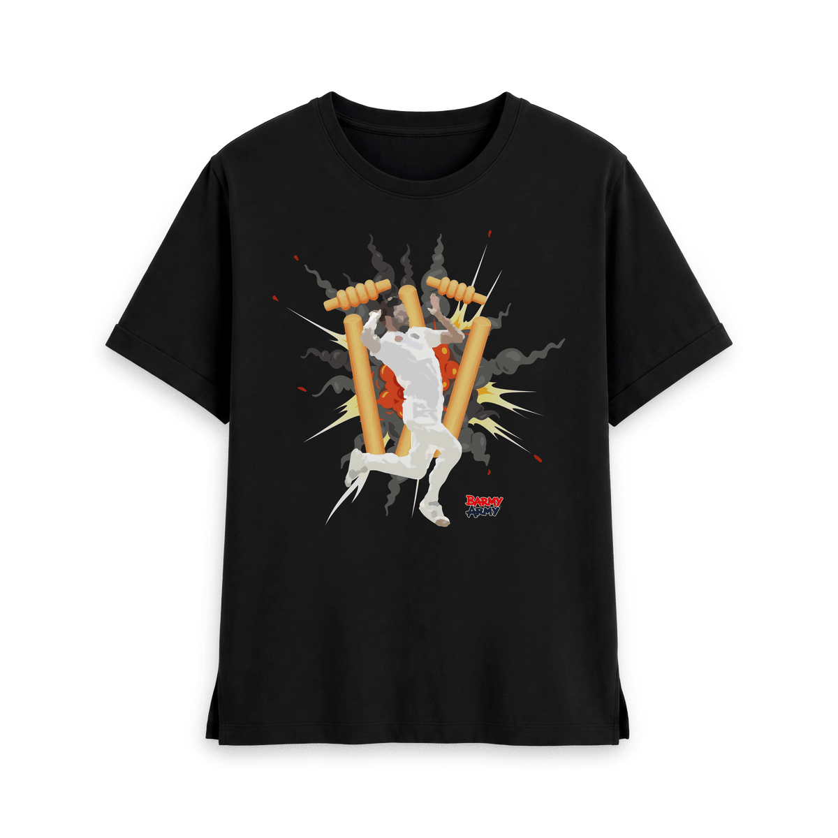 Black Printed T-shirt Front