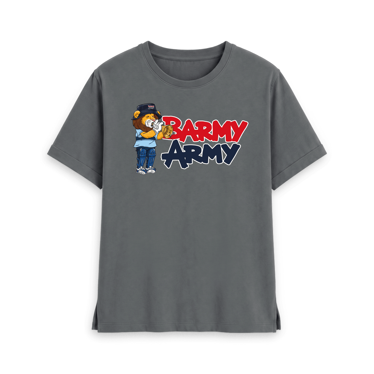 Slate Grey Printed T-shirt Front