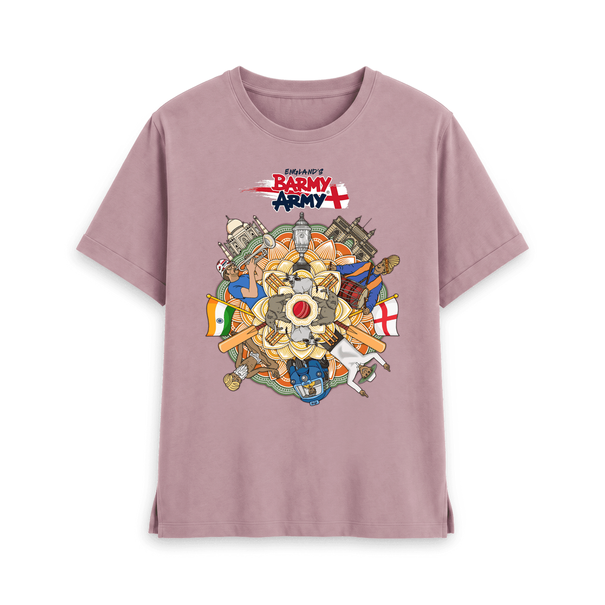 Mauve Printed T-shirt Front