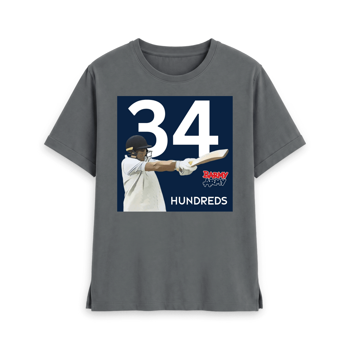 Slate Grey Printed T-shirt Front