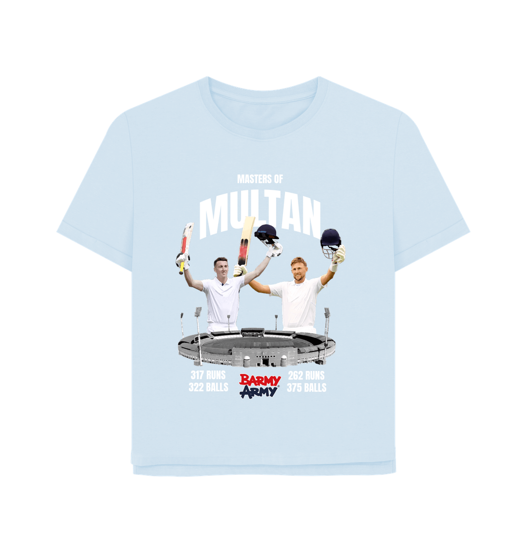 Sky Blue Barmy Army Masters Of Multan Tee - Ladies
