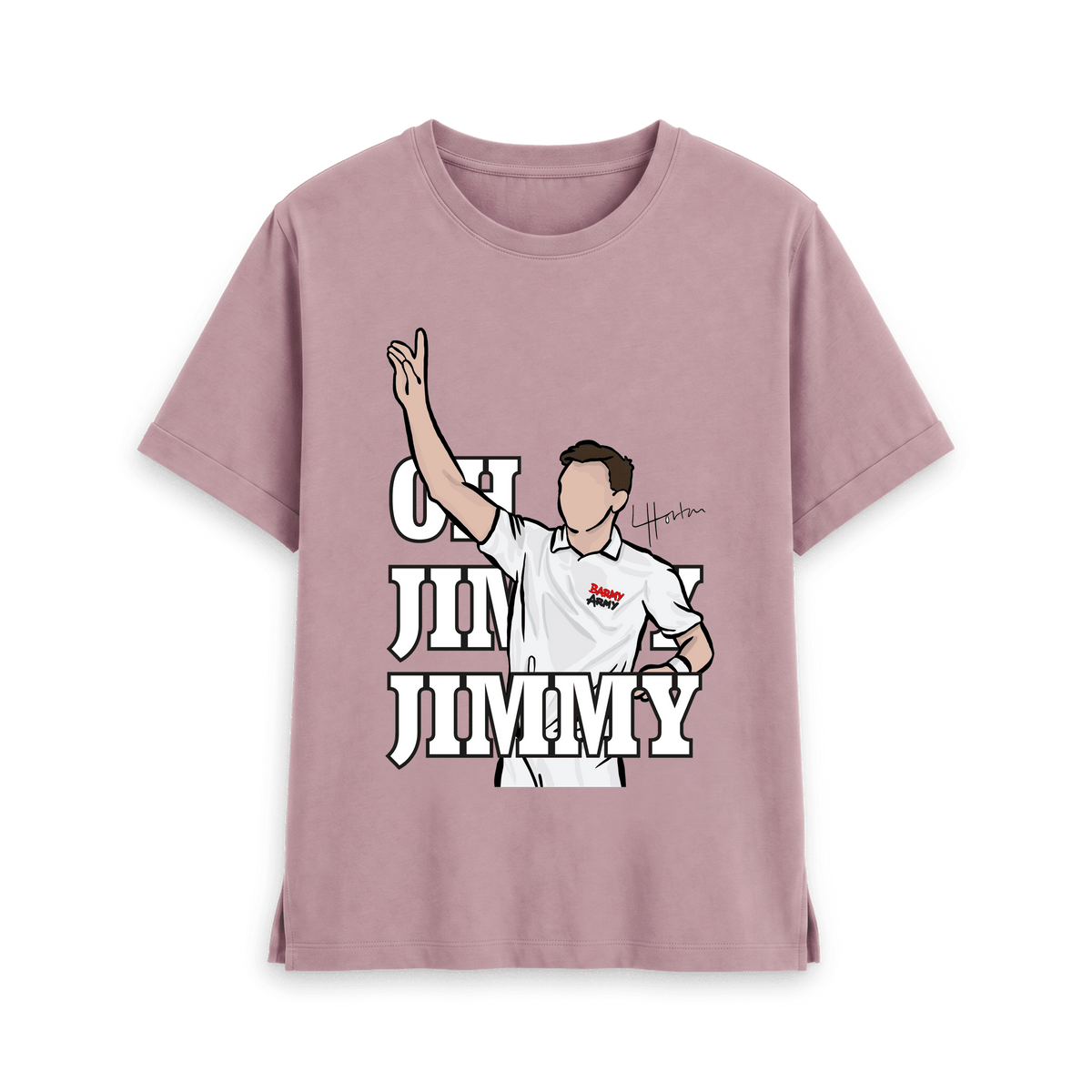 Mauve Printed T-shirt Front