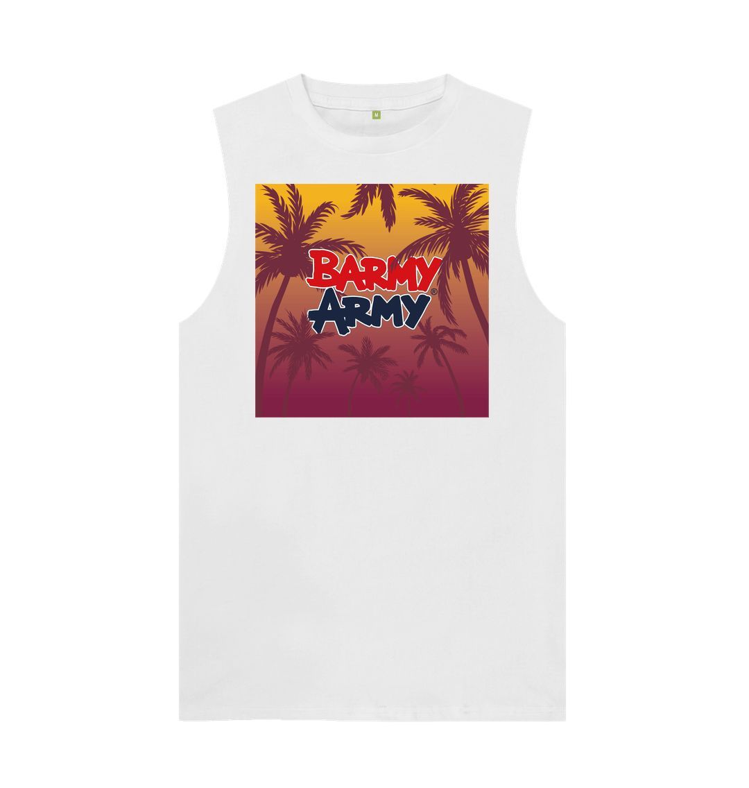 White Barmy Army WI Palm Tree Vest - Men