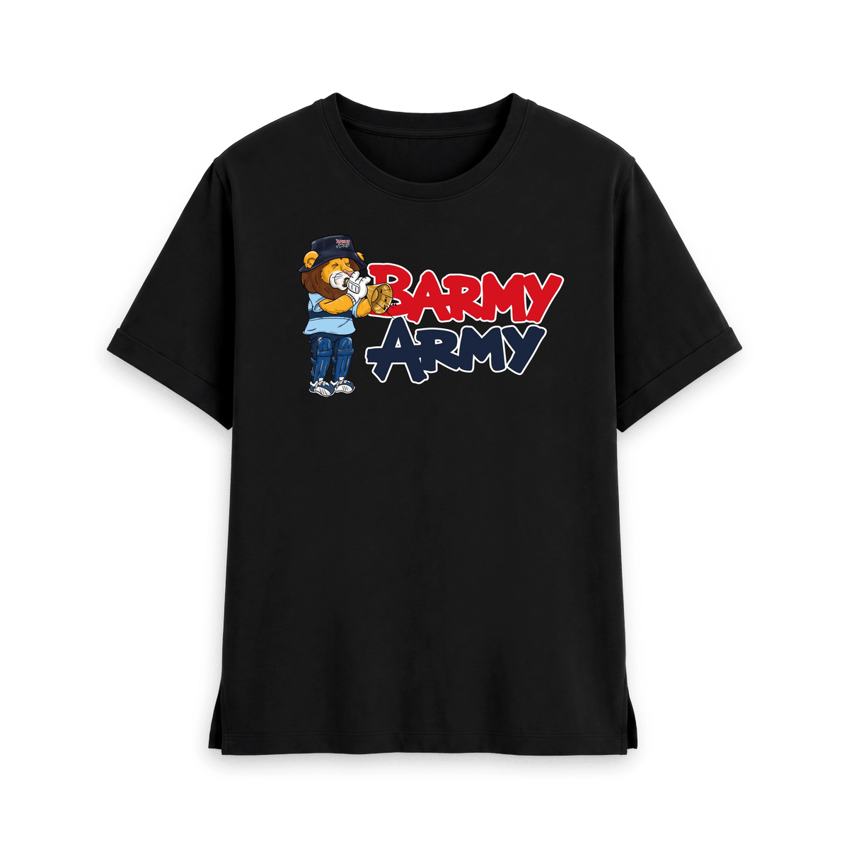 Black Printed T-shirt Front