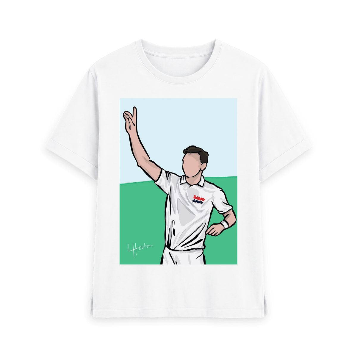White Printed T-shirt Front