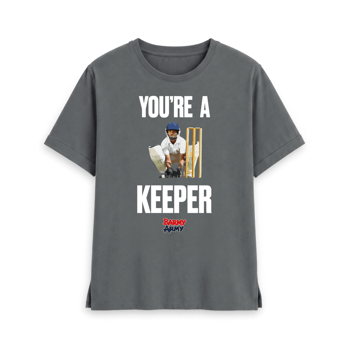Slate Grey Printed T-shirt Front