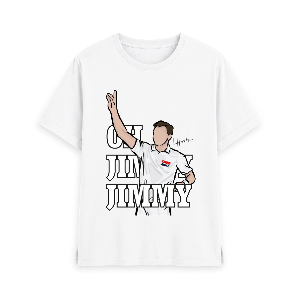 White Printed T-shirt Front