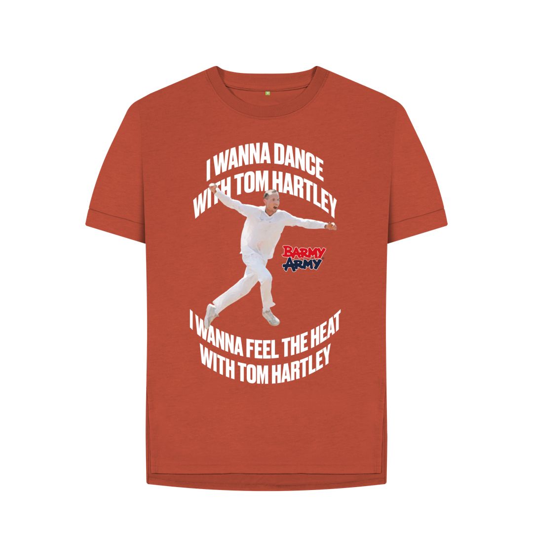 Rust Barmy Army Tom Hartley Relaxed Fit Tee - Ladies