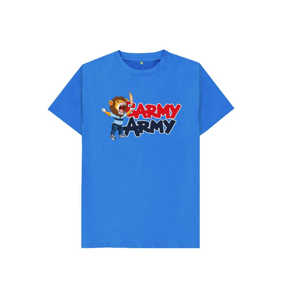 Bright Blue Barmy Army Mascot Ton Up Tee - Juniors