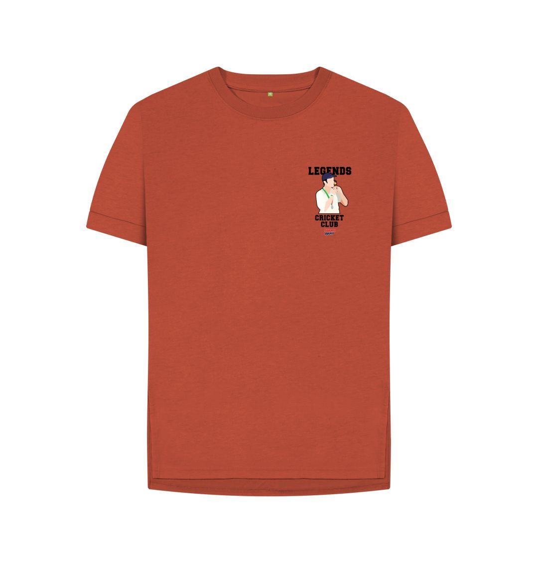 Rust Barmy Army Legends Cricket Club Ladies Tee - Vaughan