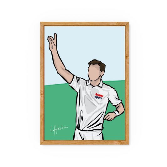 Barmy Army x Luke Horton Jimmy Anderson Print