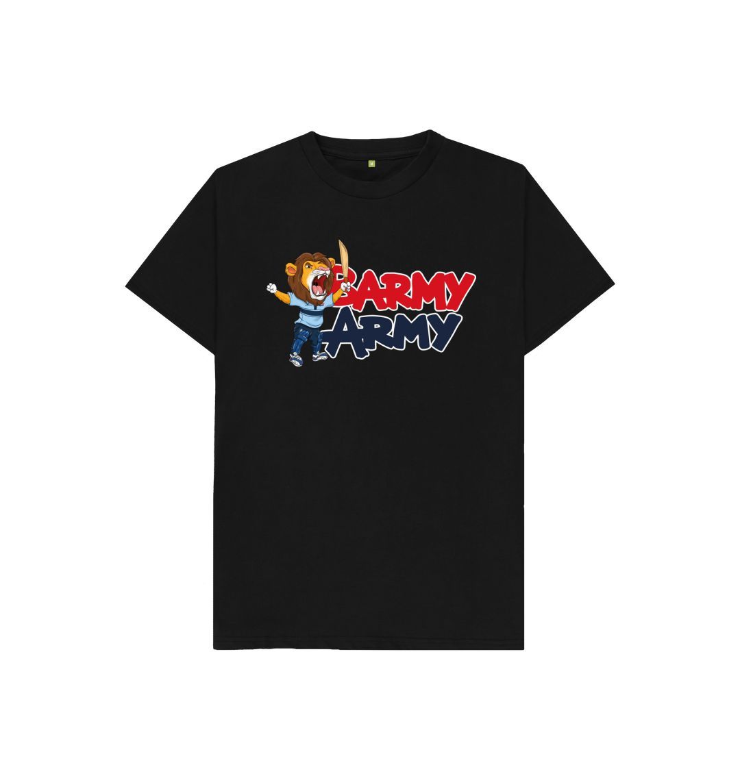 Black Barmy Army Mascot Ton Up Tee - Juniors
