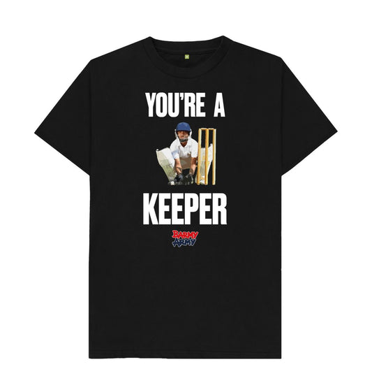 Black Barmy Army Keeper Slogan Tee - Men's