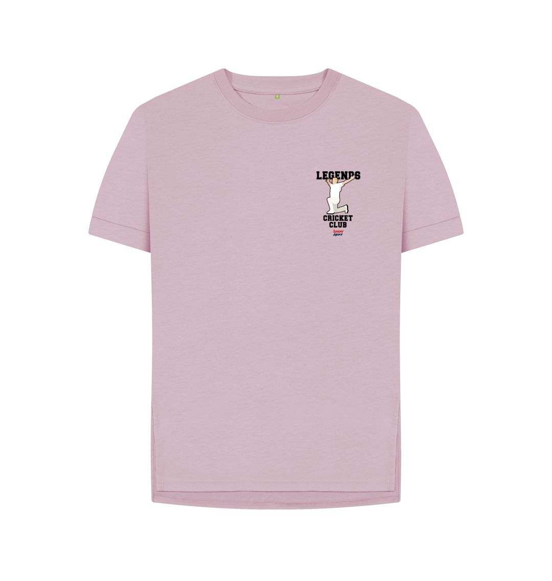 Mauve Barmy Army Legends Cricket Club Ladies Tee - Flintoff